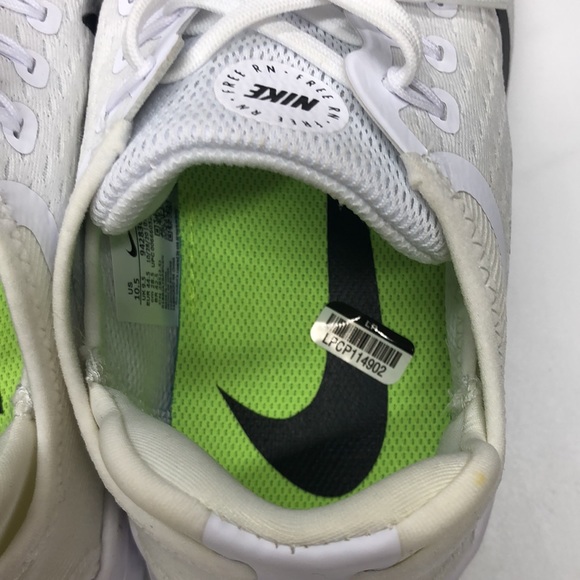 Mens Nike Free RN 2018 Black/White 942836-100 USED Size 10.5 - Picture 10 of 11